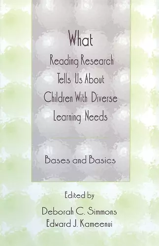 What Reading Research Tells Us About Children With Diverse Learning Needs cover