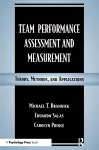 Team Performance Assessment and Measurement cover