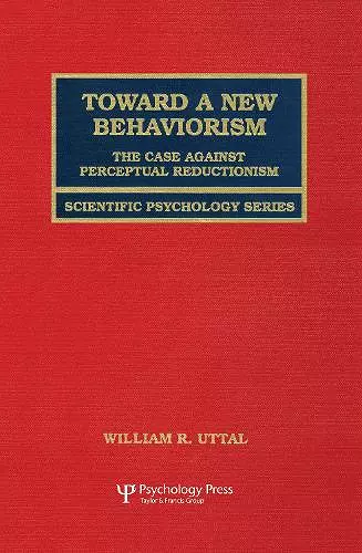 Toward A New Behaviorism cover