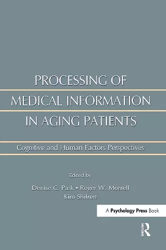 Processing of Medical information in Aging Patients cover