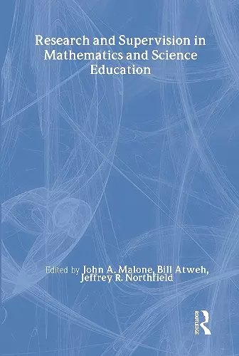 Research and Supervision in Mathematics and Science Education cover