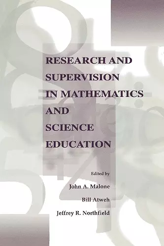 Research and Supervision in Mathematics and Science Education cover