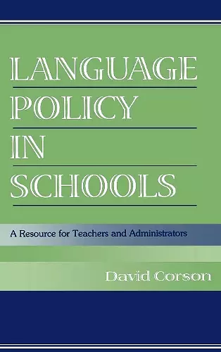 Language Policy in Schools cover