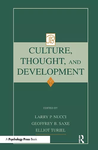 Culture, Thought, and Development cover