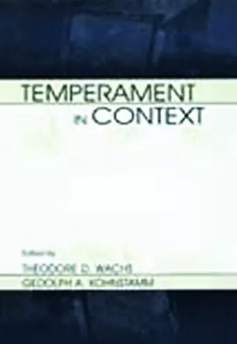 Temperament in Context cover