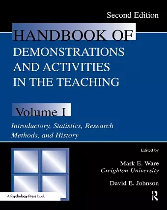 Handbook of Demonstrations and Activities in the Teaching of Psychology cover