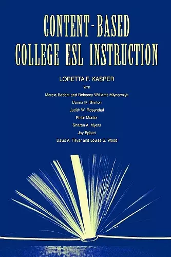 Content-Based College ESL Instruction cover