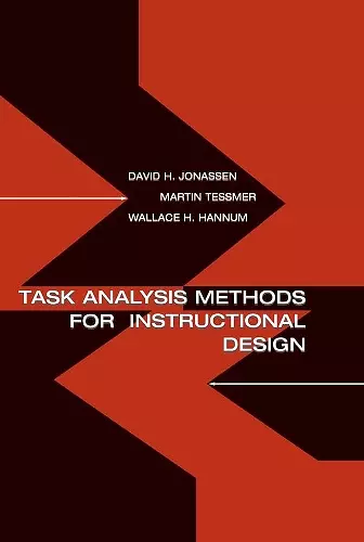 Task Analysis Methods for Instructional Design cover