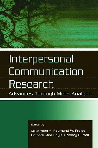 Interpersonal Communication Research cover