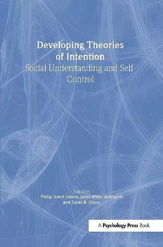 Developing Theories of Intention cover