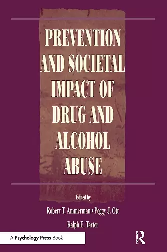 Prevention and Societal Impact of Drug and Alcohol Abuse cover