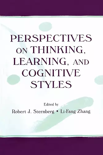 Perspectives on Thinking, Learning, and Cognitive Styles cover