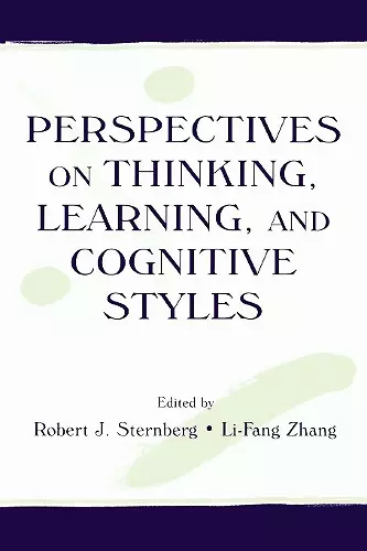 Perspectives on Thinking, Learning, and Cognitive Styles cover