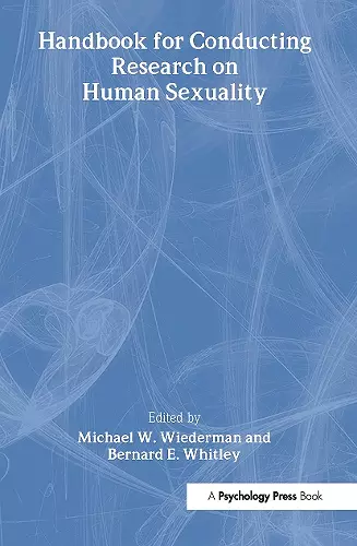 Handbook for Conducting Research on Human Sexuality cover