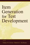 Item Generation for Test Development cover