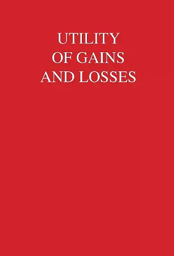 Utility of Gains and Losses cover