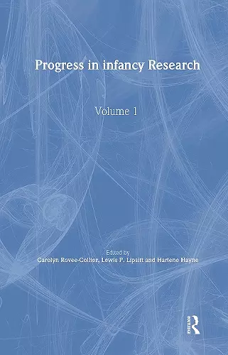 Progress in infancy Research cover