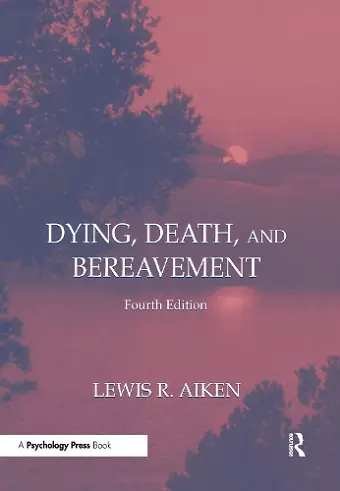 Dying, Death, and Bereavement cover