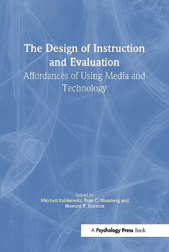 The Design of Instruction and Evaluation cover