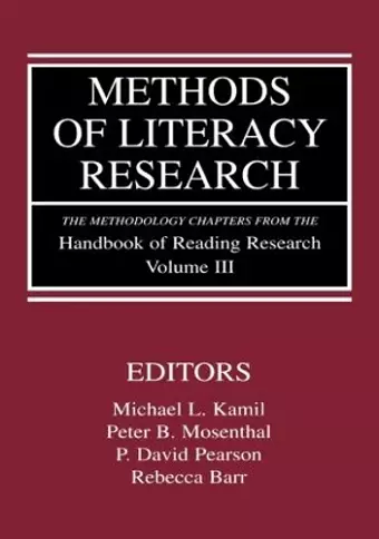 Methods of Literacy Research cover