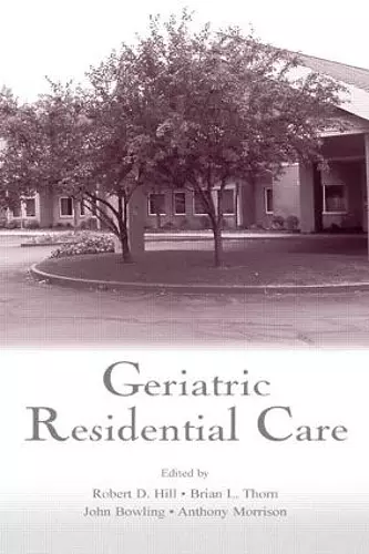 Geriatric Residential Care cover