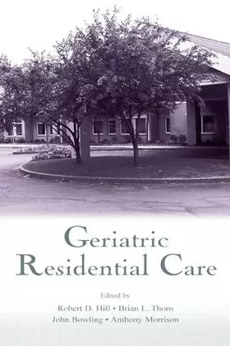 Geriatric Residential Care cover