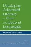 Developing Advanced Literacy in First and Second Languages cover