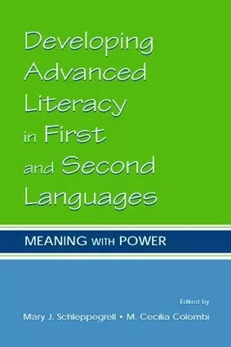 Developing Advanced Literacy in First and Second Languages cover