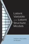 Latent Variable and Latent Structure Models cover