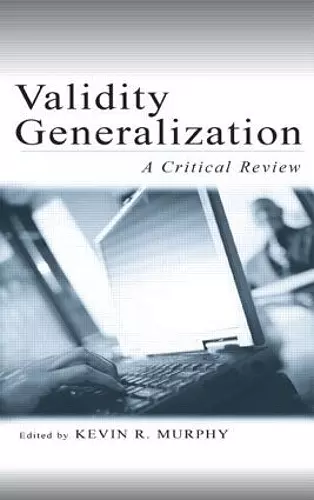 Validity Generalization cover