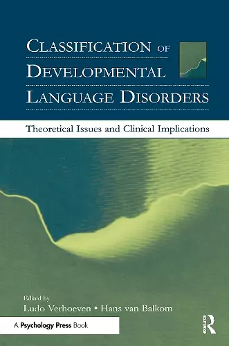 Classification of Developmental Language Disorders cover