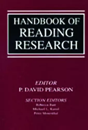 Handbook of Reading Research cover