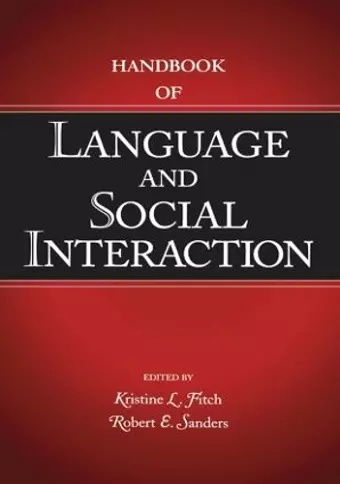 Handbook of Language and Social Interaction cover