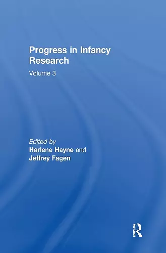 Progress in infancy Research cover