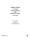 SOLUTIONS MANUAL to Accompany Research Design and Statistical Analysis 2/e cover