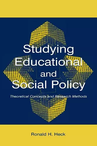 Studying Educational and Social Policy cover