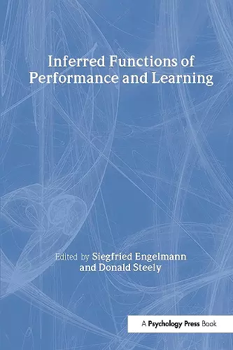 Inferred Functions of Performance and Learning cover