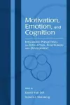 Motivation, Emotion, and Cognition cover