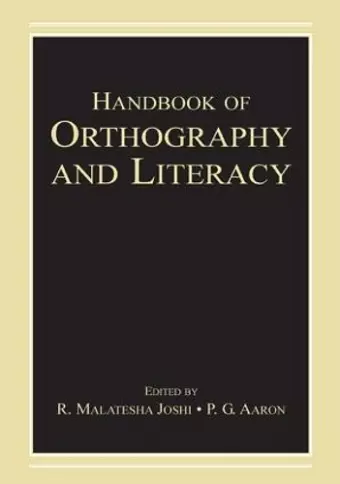 Handbook of Orthography and Literacy cover