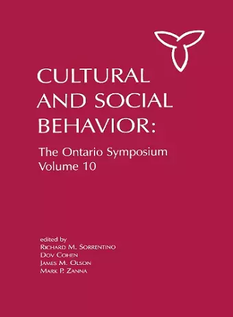 Culture and Social Behavior cover