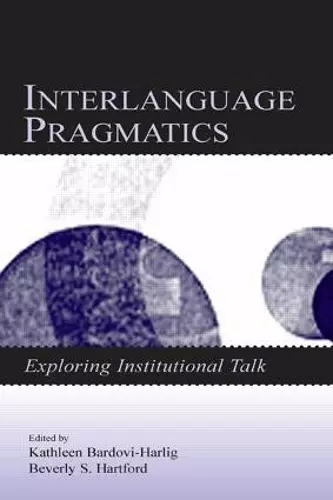 Interlanguage Pragmatics cover