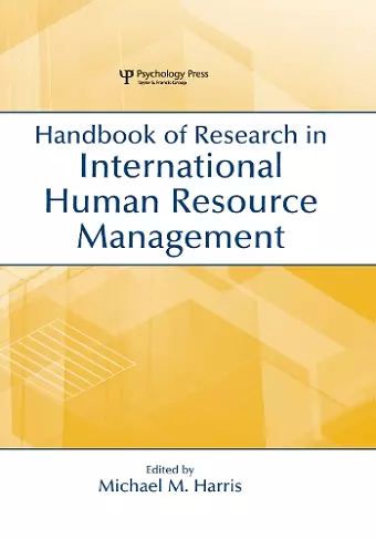 Handbook of Research in International Human Resource Management cover