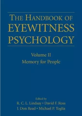 The Handbook of Eyewitness Psychology: Volume II cover