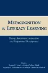 Metacognition in Literacy Learning cover