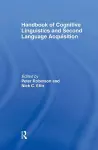 Handbook of Cognitive Linguistics and Second Language Acquisition cover