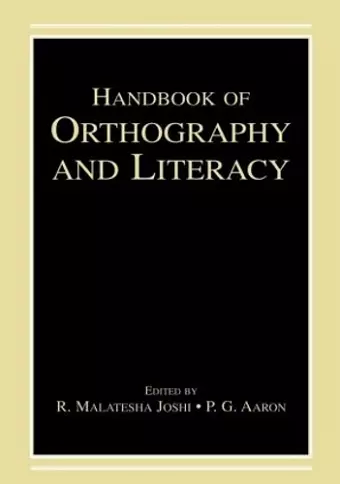 Handbook of Orthography and Literacy cover