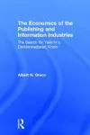 The Economics of the Publishing and Information Industries cover