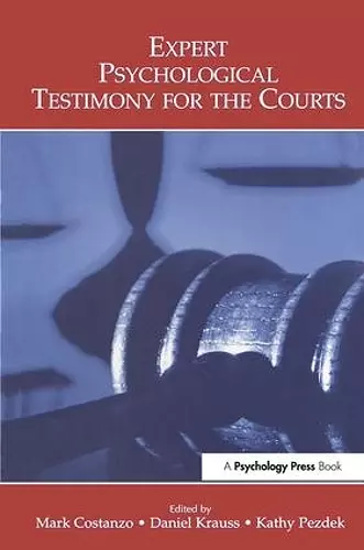 Expert Psychological Testimony for the Courts cover