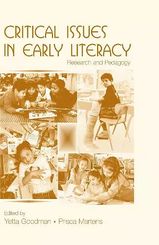 Critical Issues in Early Literacy cover