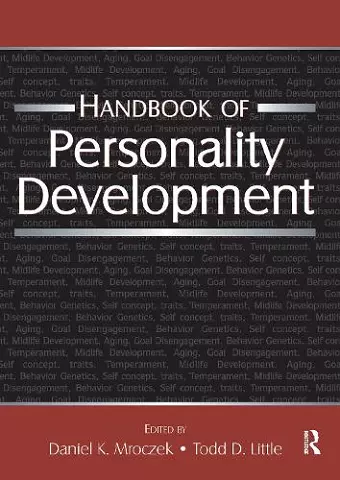 Handbook of Personality Development cover